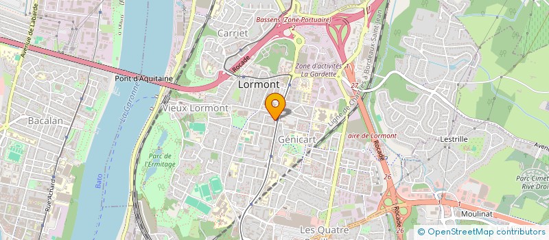 localisation de l'entreprise SYNDIC COPRO RES ALIENOR D'AQUITAINE  LORMONT