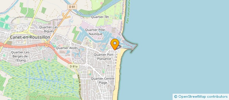 localisation de l'entreprise SYNDIC COPRO RES AMIRAUTE DE PORT CANET  CANET-EN-ROUSSILLON