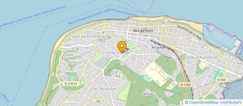 localisation de l'entreprise SYNDIC COPRO RES GLENSTRAE  ARCACHON