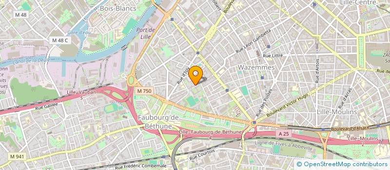 localisation de l'entreprise SYNDIC COPRO RES JARDINS D ESQUERMES à LILLE