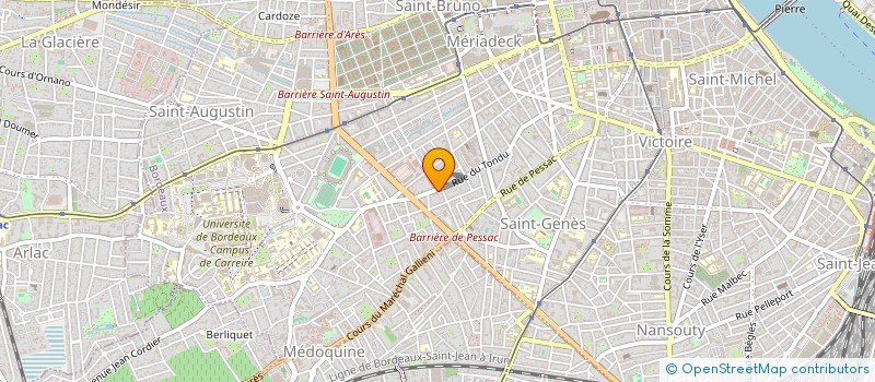 localisation de l'entreprise SYNDIC COPRO RES LA BRUYERE  BORDEAUX