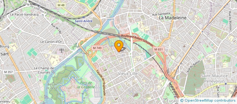 localisation de l'entreprise SYNDIC COPRO RES LE SAINT ANDRE à LILLE