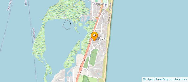 localisation de l'entreprise SYNDIC COPRO RES LES ALBATROS  LE BARCARES