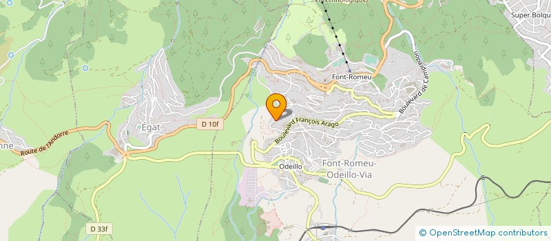 localisation de l'entreprise SYNDIC COPRO RES LES CAROLS  FONT-ROMEU ODEILLO-VIA