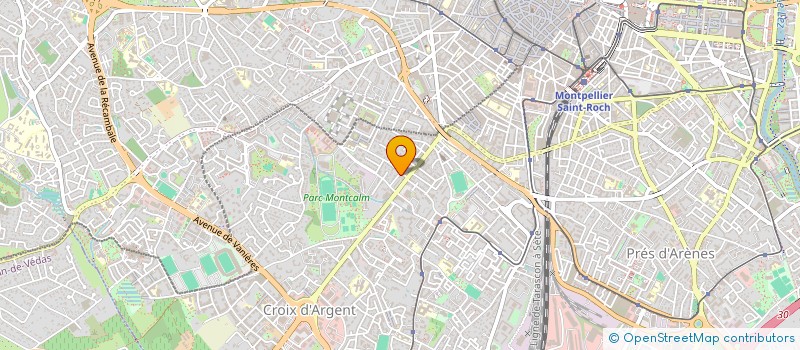localisation de l'entreprise SYNDIC COPRO RES LES CHASSEURS à MONTPELLIER