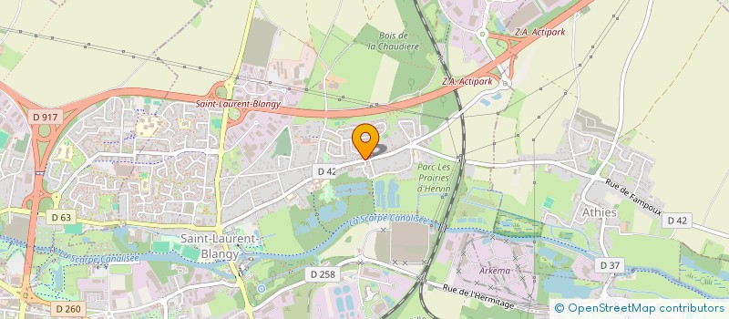 localisation de l'entreprise SYNDIC COPRO RES LES VILLAS COMTE AVELIN  SAINT-LAURENT-BLANGY