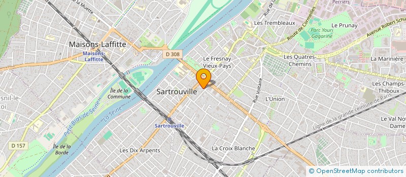 localisation de l'entreprise SYNDIC COPRO RES PASTEUR  SARTROUVILLE