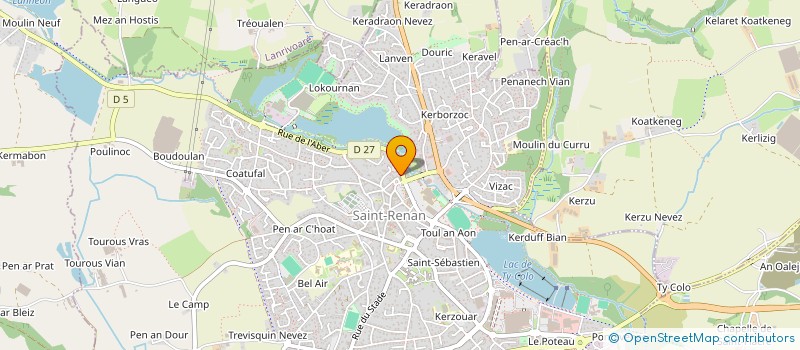 localisation de l'entreprise SYNDIC COPRO RESID LE PONANT  SAINT-RENAN