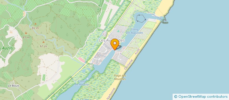 localisation de l'entreprise SYNDIC COPRO RESID LES PORTE DE LA PLAGE  GRUISSAN