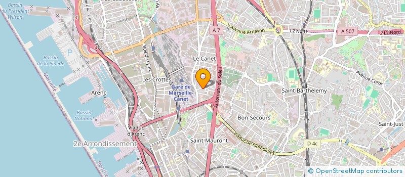 localisation de l'entreprise SYNDIC COPRO RESIDENCE CLAIRE à MARSEILLE