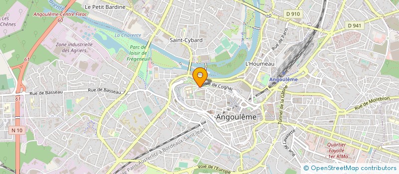 localisation de l'entreprise SYNDIC COPRO RESIDENCE DES HARMONIALES à ANGOULEME