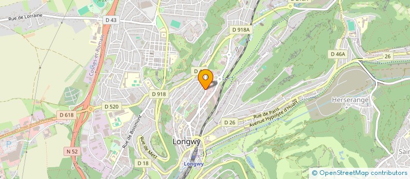 localisation de l'entreprise SYNDIC COPRO RESIDENCE FOCH à LONGWY