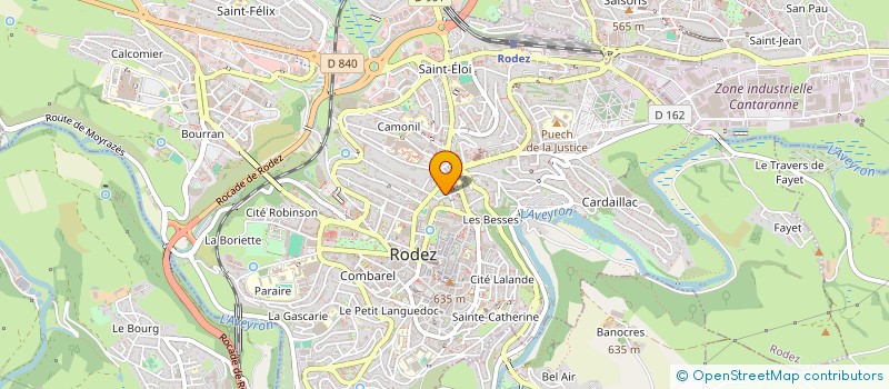 localisation de l'entreprise SYNDIC COPRO RESIDENCE GUITARD  RODEZ