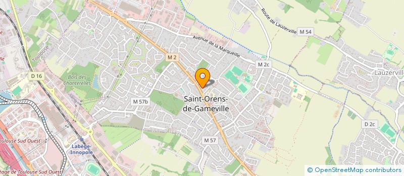 localisation de l'entreprise SYNDIC COPRO RESIDENCE LES FRENES  SAINT-ORENS-DE-GAMEVILLE