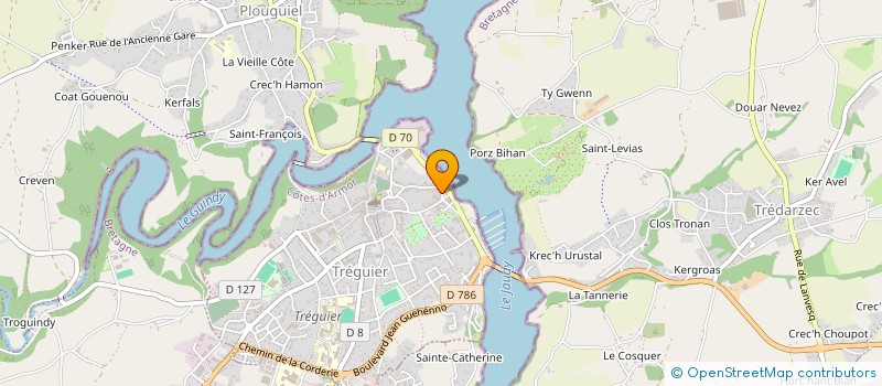 localisation de l'entreprise SYNDIC COPRO RESIDENCE MORVAN  TREGUIER