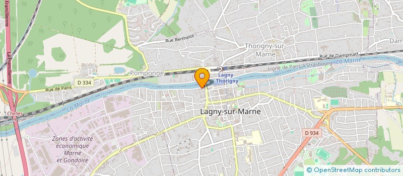 localisation de l'entreprise SYNDIC COPRO RESIDENCE QUAI PRELONG  LAGNY-SUR-MARNE