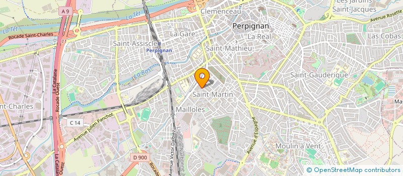 localisation de l'entreprise SYNDIC COPRO RESIDENCE RODIN  PERPIGNAN