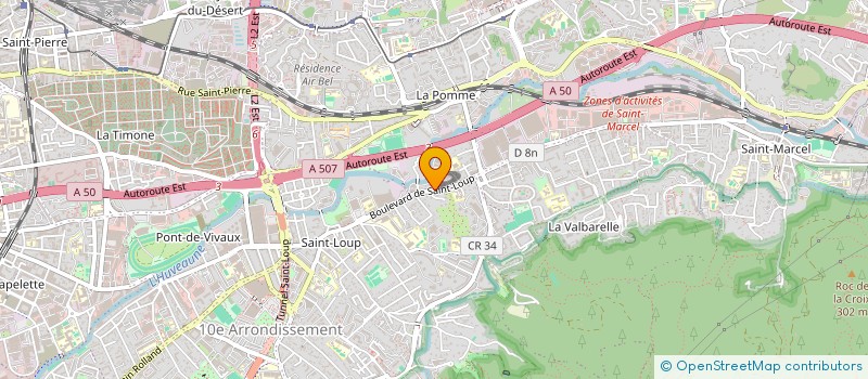 localisation de l'entreprise SYNDIC COPRO ROSEBRUNY à MARSEILLE