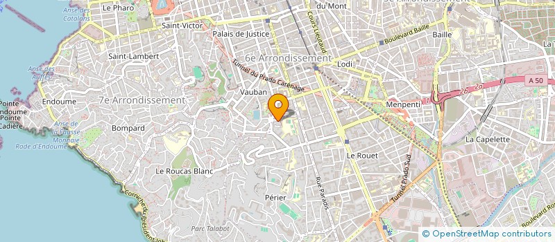 localisation de l'entreprise SYNDIC COPRO VILAS PARADIS à MARSEILLE