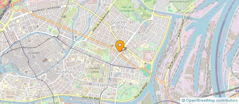 localisation de l'entreprise SYNDIC COPROP 1 BD DE LA MARNE à STRASBOURG