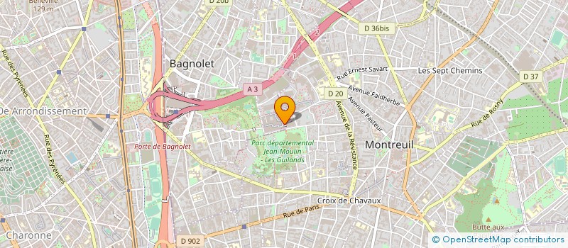 localisation de l'entreprise SYNDIC COPROP 1 RUE DE LA NOUE à BAGNOLET