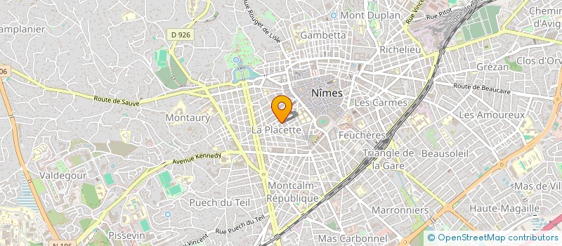 localisation de l'entreprise SYNDIC COPROP 1 RUE NANTILDE  NIMES