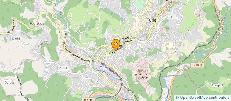 localisation de l'entreprise SYNDIC COPROP 106 AV VICTOR HUGO  TULLE