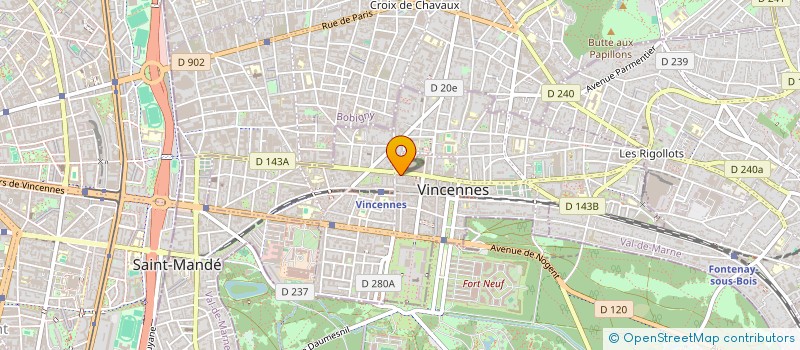 localisation de l'entreprise SYNDIC COPROP 109 RUE DE FONTENAY à VINCENNES
