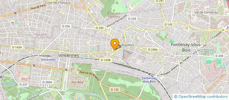 localisation de l'entreprise SYNDIC COPROP 109 RUE DEFRANCE à VINCENNES