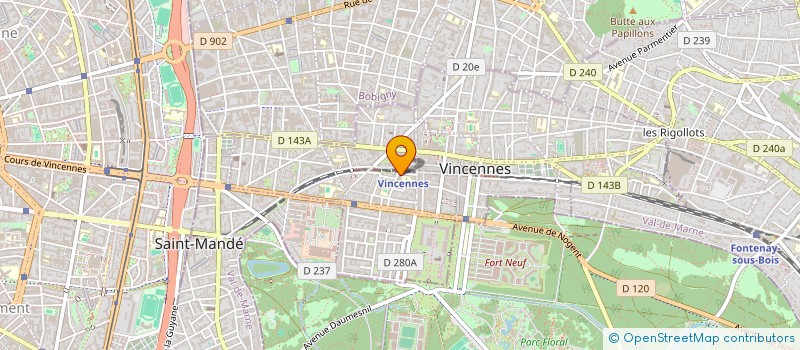 localisation de l'entreprise SYNDIC COPROP 11 RUE LAMARTINE à VINCENNES