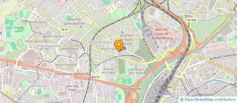 localisation de l'entreprise SYNDIC COPROP 12 RUE DES PINSONS à STRASBOURG