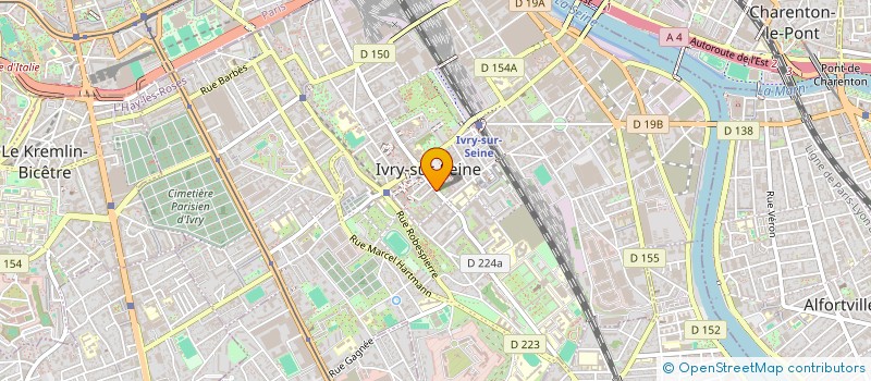 localisation de l'entreprise SYNDIC COPROP 12 RUE RASPAIL à IVRY-SUR-SEINE