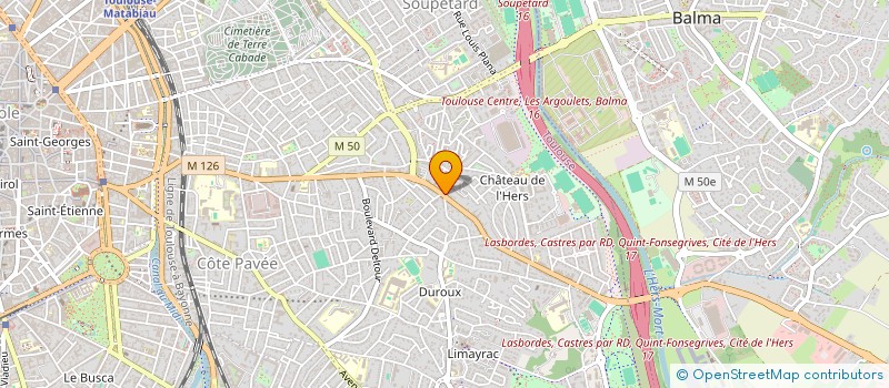 localisation de l'entreprise SYNDIC COPROP 123 RTE DE CASTRES à TOULOUSE