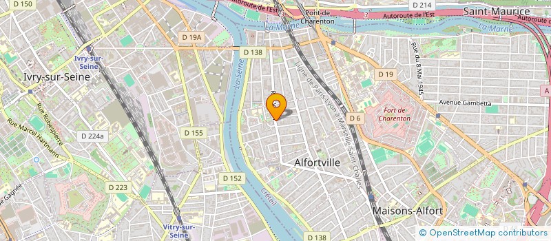 localisation de l'entreprise SYNDIC COPROP 123 RUE VERON  ALFORTVILLE