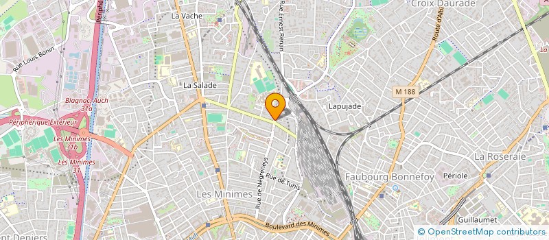 localisation de l'entreprise SYNDIC COPROP 125 R DE NEGRENEYS  TOULOUSE