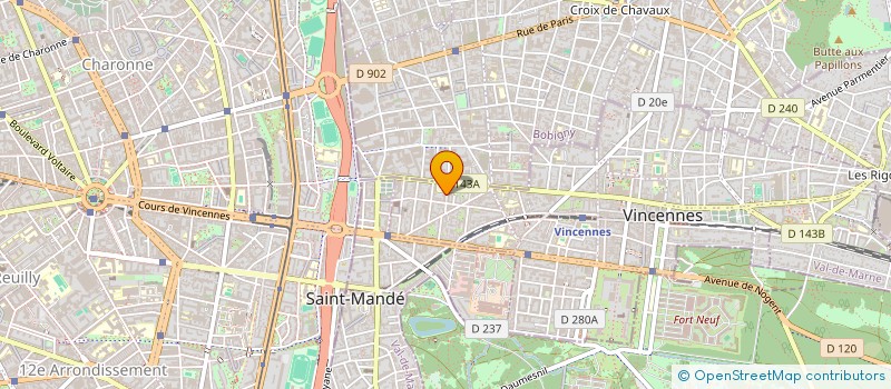 localisation de l'entreprise SYNDIC COPROP 15 AV GEORGES CLEMENCEAU à VINCENNES