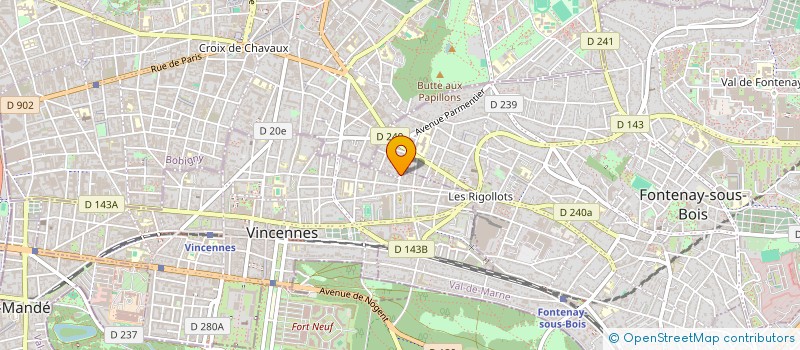 localisation de l'entreprise SYNDIC COPROP 15 BIS RUE LA RENARDIERE à VINCENNES