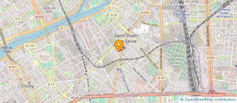 localisation de l'entreprise SYNDIC COPROP 15 RUE ERNEST RENAN à SAINT-OUEN-SUR-SEINE
