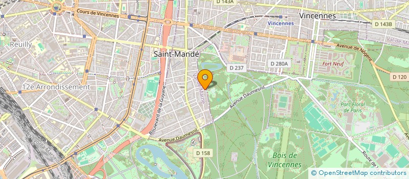 localisation de l'entreprise SYNDIC COPROP  15 RUE  GRANVILLE à SAINT-MANDE