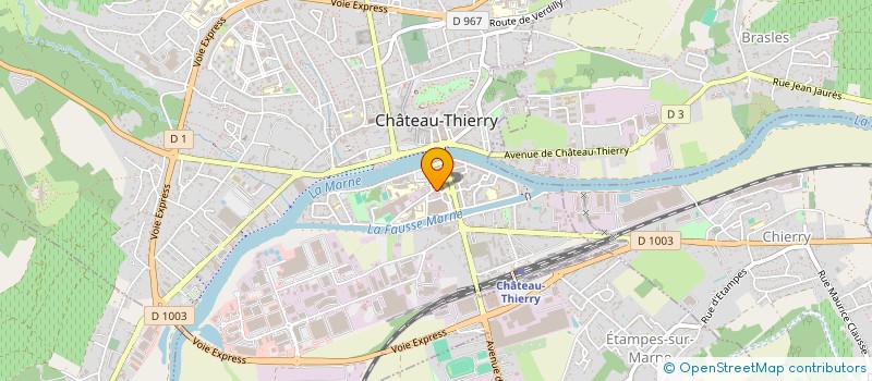 localisation de l'entreprise SYNDIC COPROP 16 RUE PAUL DOUCET à CHATEAU-THIERRY