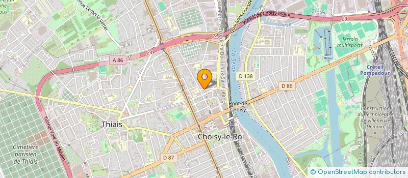 localisation de l'entreprise SYNDIC COPROP 18 B RUE ROLLIN REGNIER à CHOISY-LE-ROI