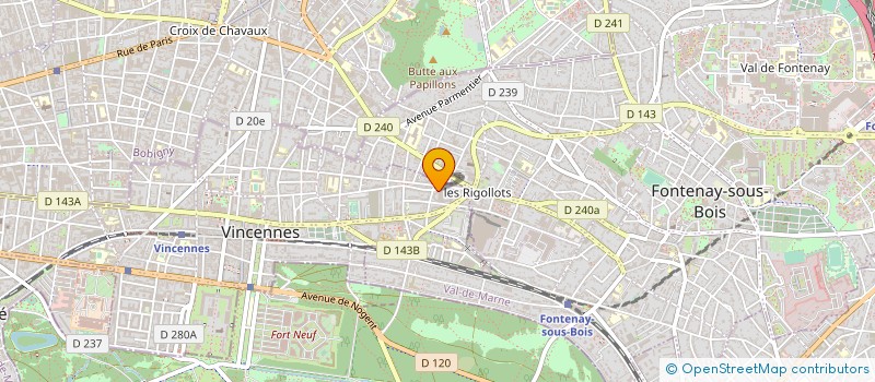 localisation de l'entreprise SYNDIC COPROP 188 RUE DE LA JARRY à VINCENNES
