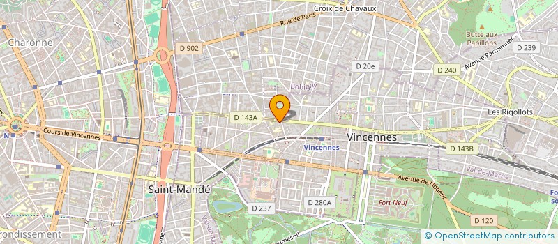 localisation de l'entreprise SYNDIC COPROP 195 RUE DE FONTENAY à VINCENNES