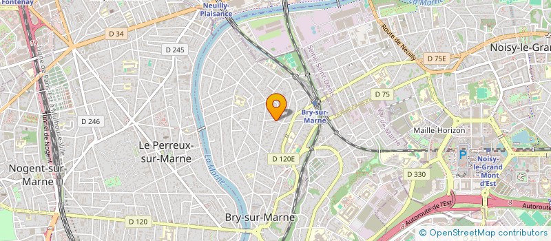 localisation de l'entreprise SYNDIC COPROP 2-2 BIS RUE BOIS DU CHENE  BRY-SUR-MARNE