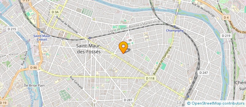 localisation de l'entreprise SYNDIC COPROP 2-4 AV DU MIDI à SAINT-MAUR-DES-FOSSES