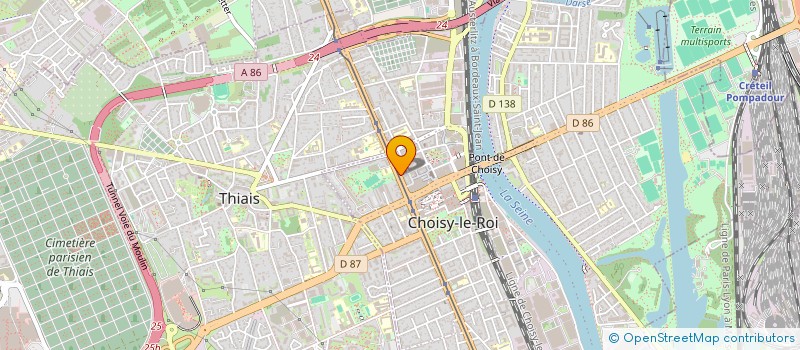 localisation de l'entreprise SYNDIC COPROP 20-22 BD DES ALLIES à CHOISY-LE-ROI