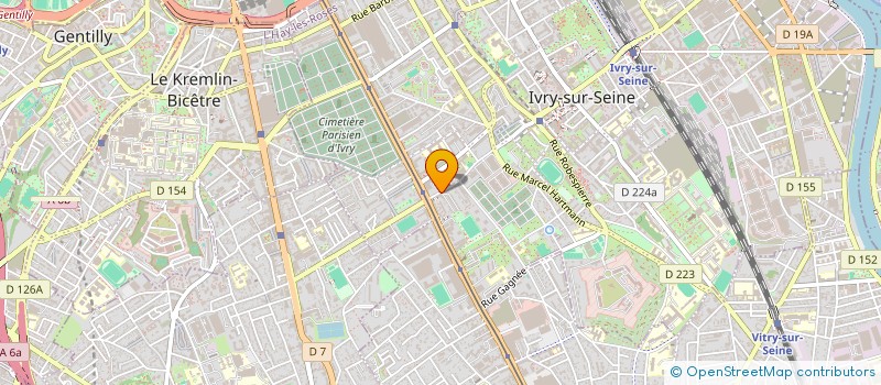 localisation de l'entreprise SYNDIC COPROP 23 R MICHELET 2 IM TELLIER à IVRY-SUR-SEINE
