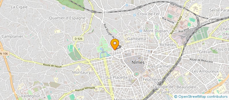 localisation de l'entreprise SYNDIC COPROP 24 RUE PASTEUR  NIMES