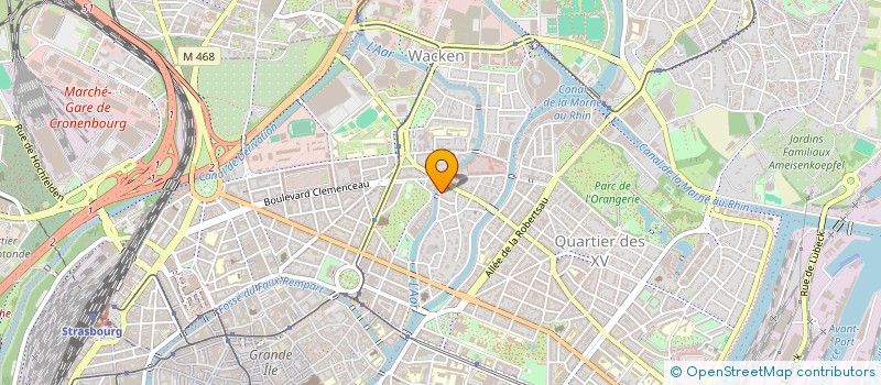 localisation de l'entreprise SYNDIC COPROP 25 QUAI ZORN à STRASBOURG