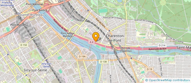 localisation de l'entreprise SYNDIC COPROP 33 QUAI DES CARRIERES à CHARENTON-LE-PONT